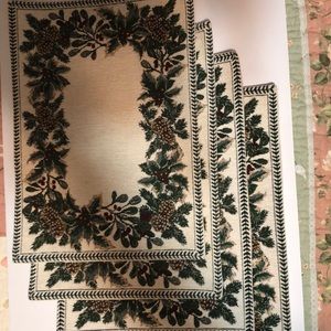 Set of 4 Christmas Placemats